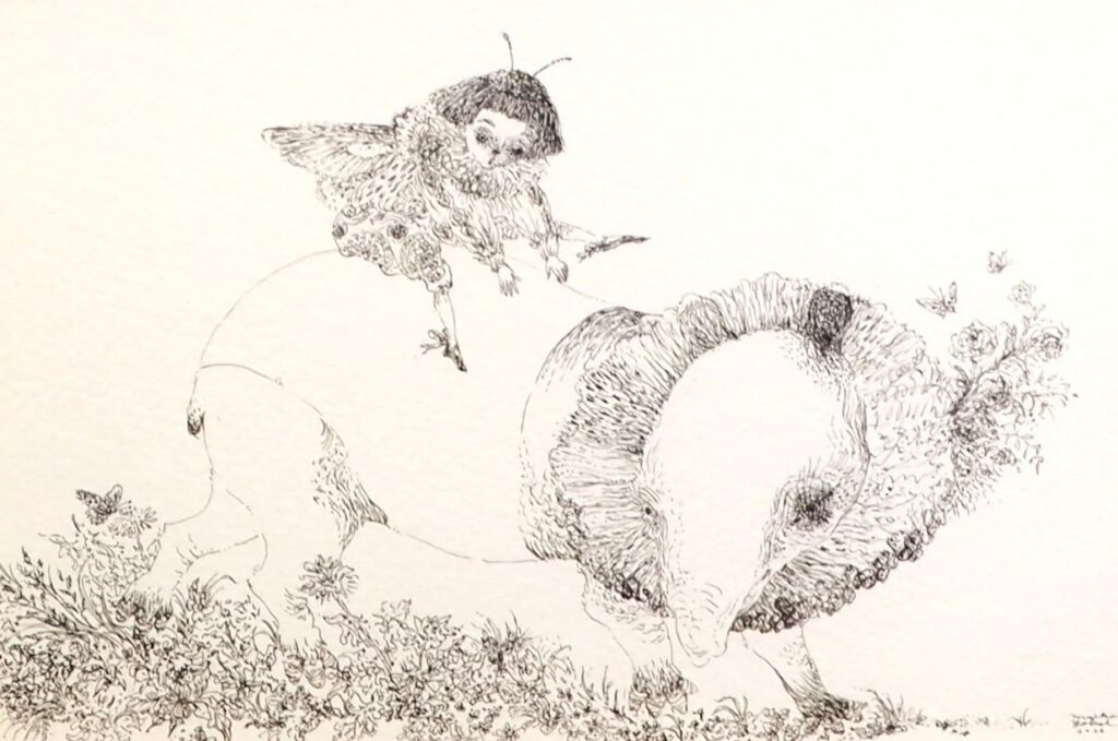 横井まい子個展の作品の写真です。