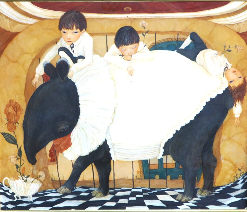 横井まい子個展の作品の写真です。