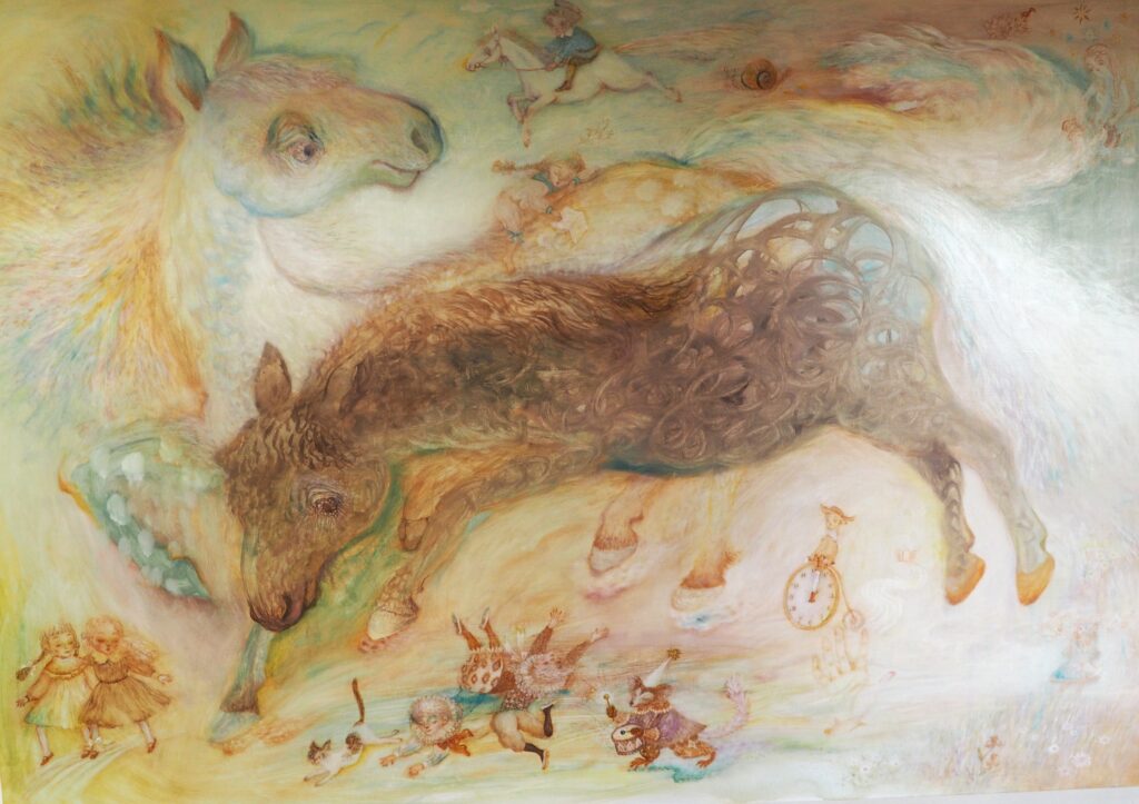 横井まい子個展の作品の写真です。